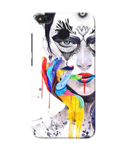 Girl Color Hand Redmi 4 Back Cover