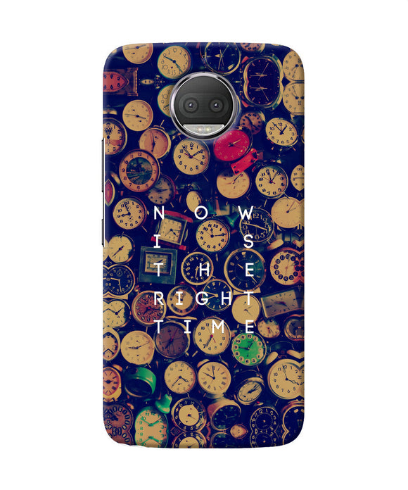 Now Is The Right Time Quote Moto G5s Plus Back Cover