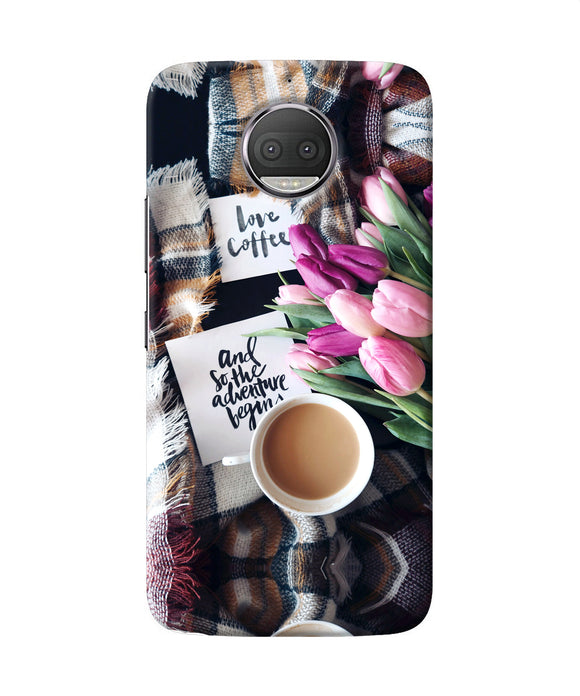 Love Coffee Quotes Moto G5s Plus Back Cover