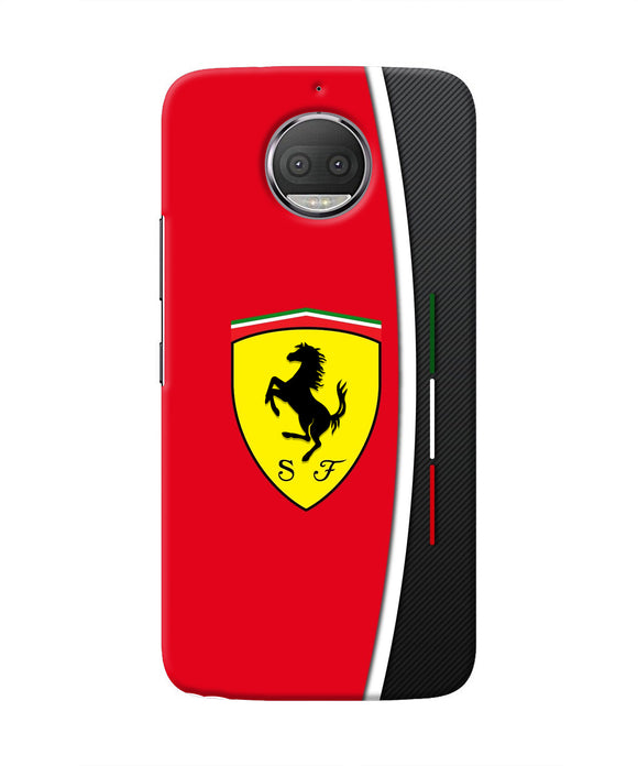 Ferrari Abstract Maroon Moto G5S plus Real 4D Back Cover