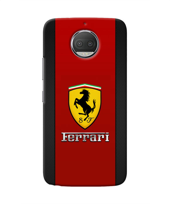 Ferrari Abstract Red Moto G5S plus Real 4D Back Cover