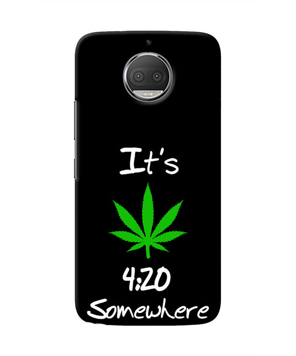 Weed Quote Moto G5S plus Real 4D Back Cover