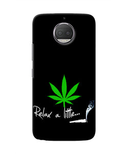 Weed Relax Quote Moto G5S plus Real 4D Back Cover