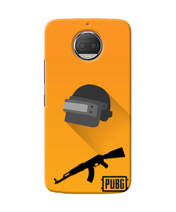 PUBG Helmet and Gun Moto G5S plus Real 4D Back Cover
