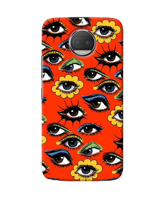 Abstract Eyes Pattern Moto G5s Plus Back Cover