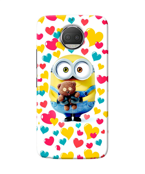 Minion Teddy Hearts Moto G5s Plus Back Cover