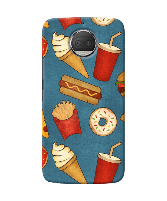 Abstract Food Print Moto G5s Plus Back Cover