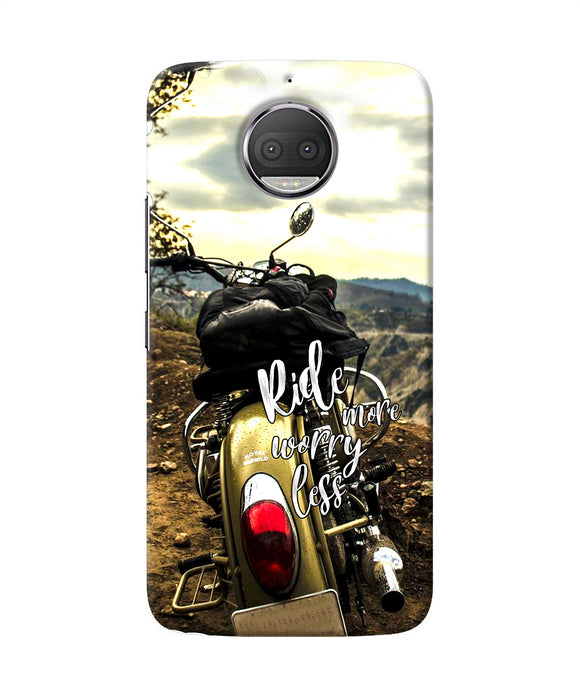 Ride More Worry Less Moto G5s Plus Back Cover