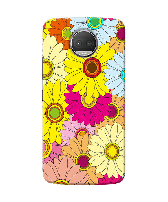 Abstract Colorful Flowers Moto G5s Plus Back Cover