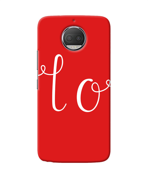 Love One Moto G5s Plus Back Cover