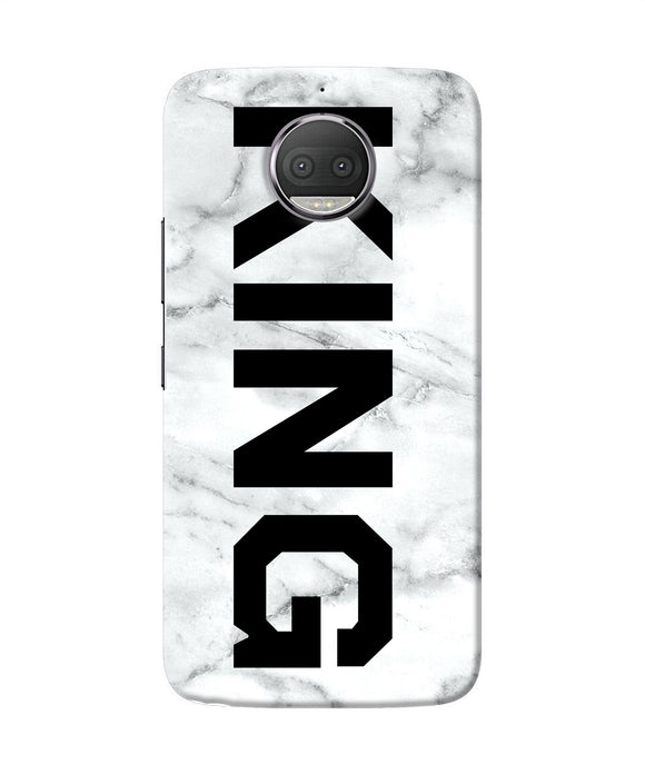 King Marble Text Moto G5s Plus Back Cover