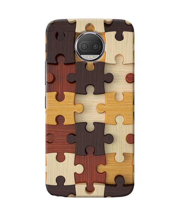 Wooden Puzzle Moto G5s Plus Back Cover