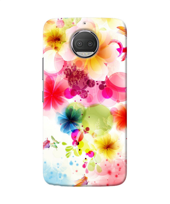 Flowers Print Moto G5s Plus Back Cover