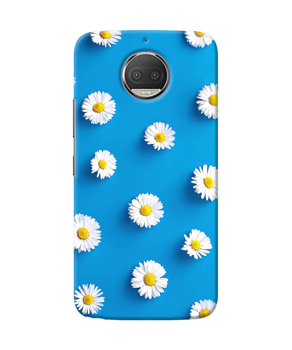 White Flowers Moto G5s Plus Back Cover