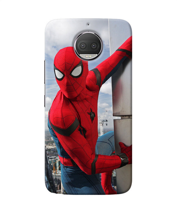 Spiderman On The Wall Moto G5s Plus Back Cover
