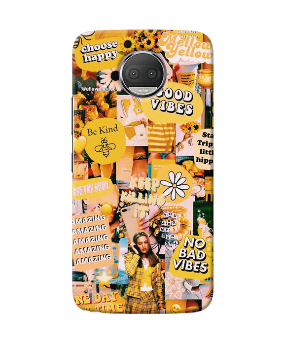 Good Vibes Poster Moto G5s Plus Back Cover