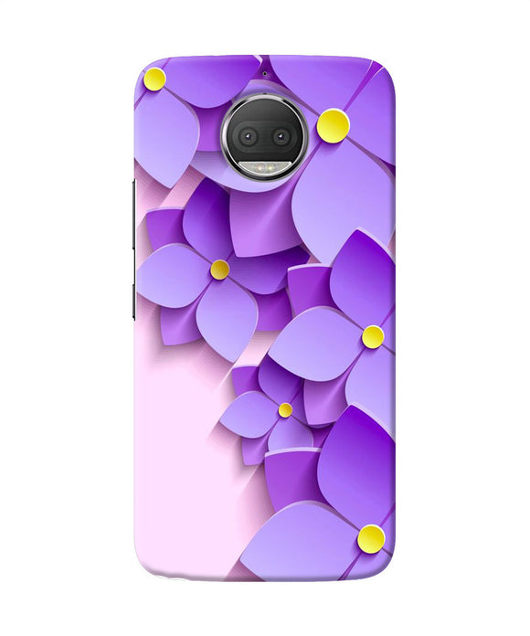 Violet Flower Craft Moto G5s Plus Back Cover