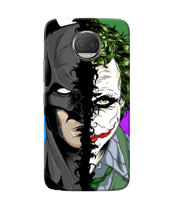 Batman Vs Joker Half Face Moto G5s Plus Back Cover