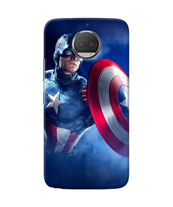 Captain America On Sky Moto G5s Plus Back Cover
