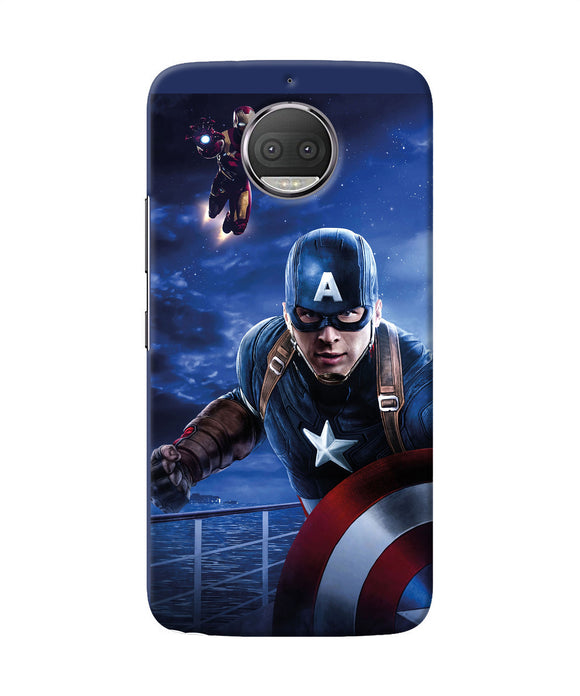 Captain With Ironman Moto G5s Plus Back Cover