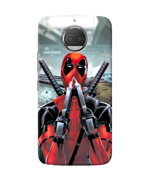 Deadpool With Gun Moto G5s Plus Back Cover