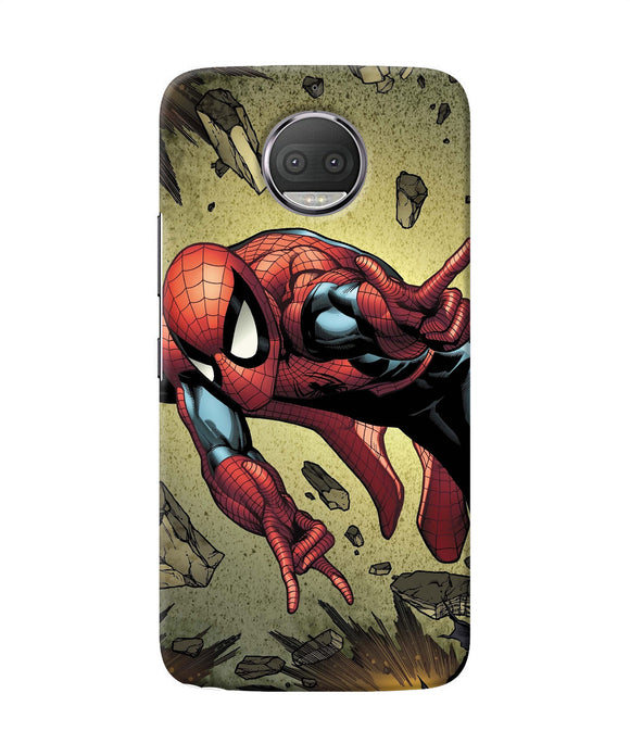 Spiderman On Sky Moto G5s Plus Back Cover