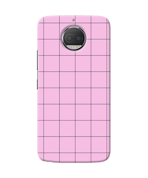 Pink Square Print Moto G5s Plus Back Cover