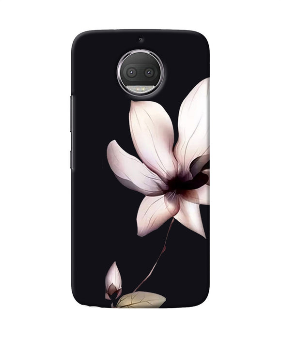 Flower White Moto G5s Plus Back Cover