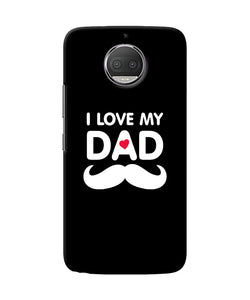 I Love My Dad Mustache Moto G5s Plus Back Cover