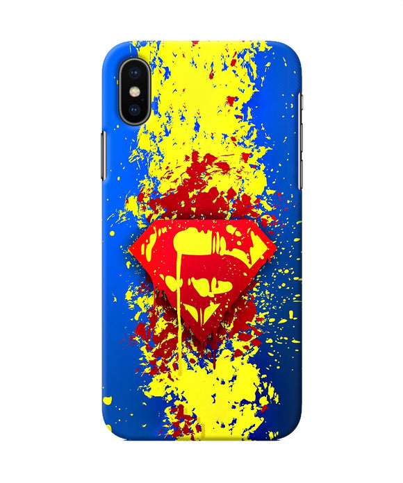 Superman Logo Iphone X Back Cover