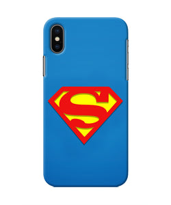 Superman Blue Iphone X Real 4D Back Cover
