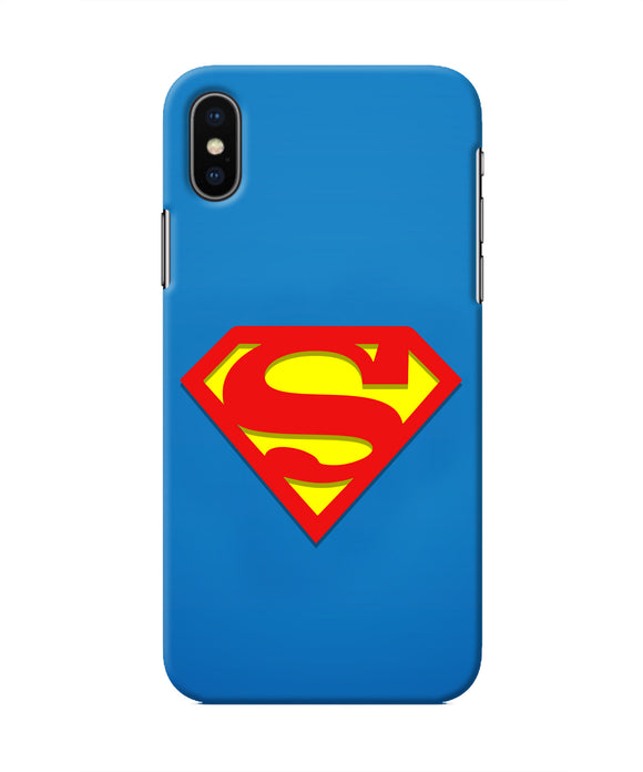 Superman Blue Iphone X Real 4D Back Cover