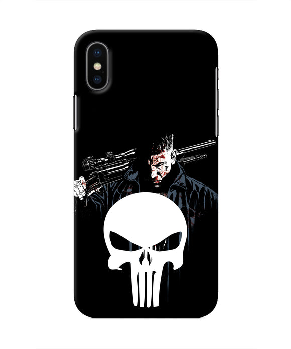 Punisher Character Iphone X Real 4D Back Cover