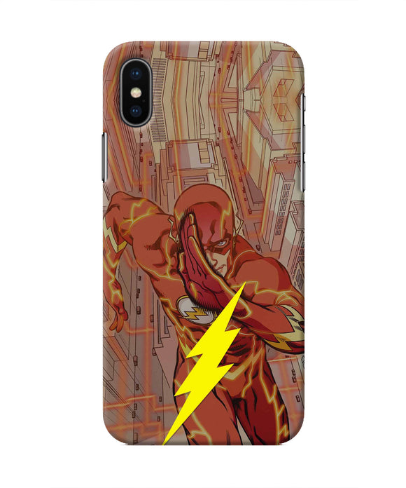 Flash Running Iphone X Real 4D Back Cover