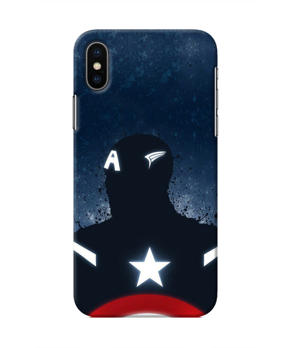 Captain america Shield Iphone X Real 4D Back Cover