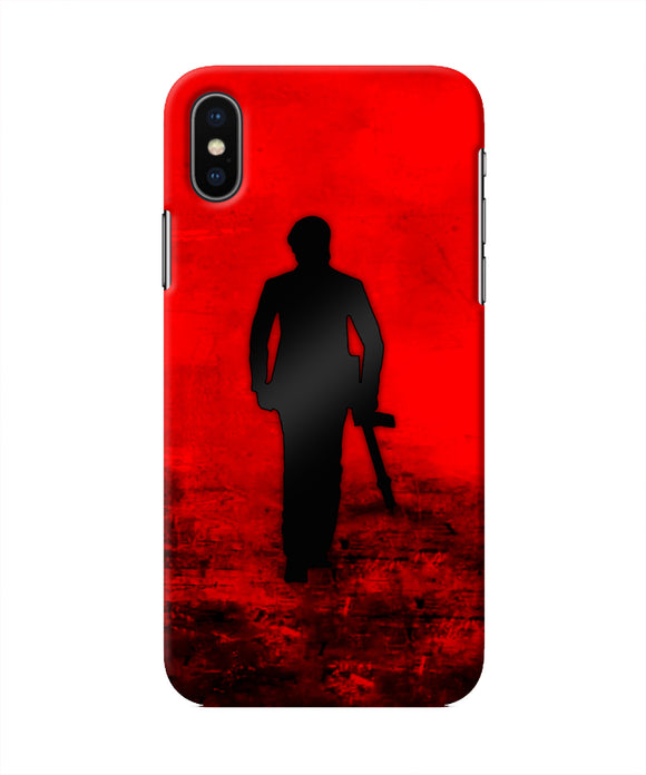 Rocky Bhai with Gun iPhone X Real 4D Back Cover