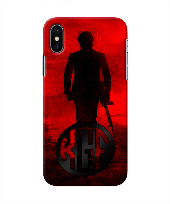 Rocky Bhai K G F Chapter 2 Logo iPhone X Real 4D Back Cover