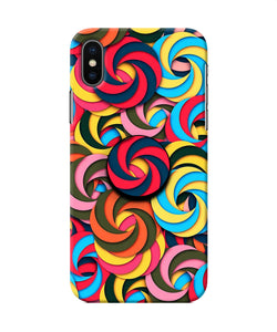 Spiral Pattern Iphone X Pop Case