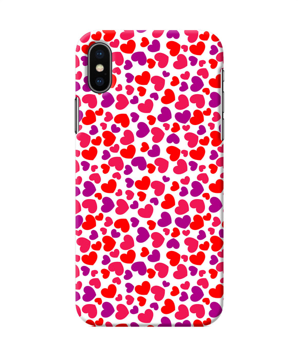 Heart Print Iphone X Back Cover