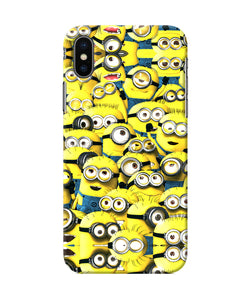 Minions Mini Crowd Iphone X Back Cover