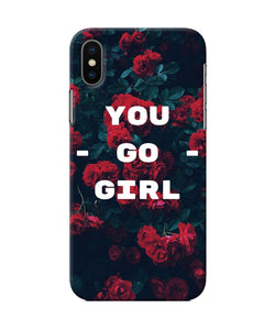 You Go Girl Iphone X Back Cover