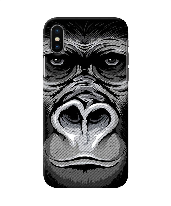 Black Chimpanzee Iphone X Back Cover