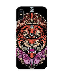 Abstract Tiger Iphone X Back Cover