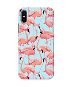 Abstract Sheer Bird Print Iphone X Back Cover