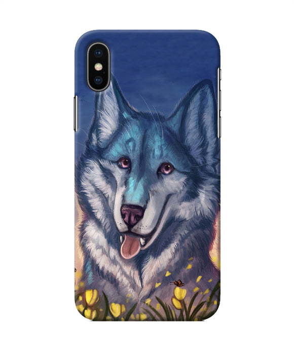 Cute Wolf Iphone X Back Cover