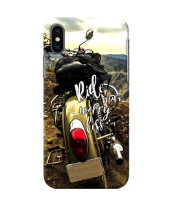 Ride More Worry Less Iphone X Back Cover