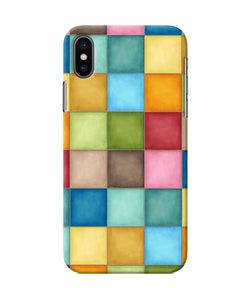 Abstract Colorful Squares Iphone X Back Cover