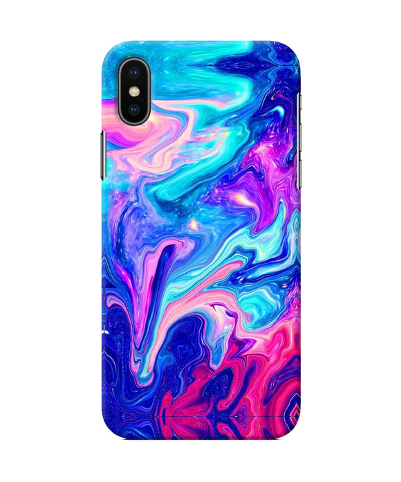 Abstract Colorful Water Iphone X Back Cover