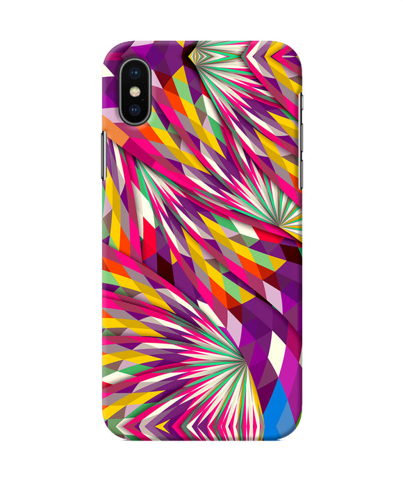 Abstract Colorful Print Iphone X Back Cover