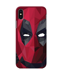 Abstract Deadpool Mask Iphone X Back Cover